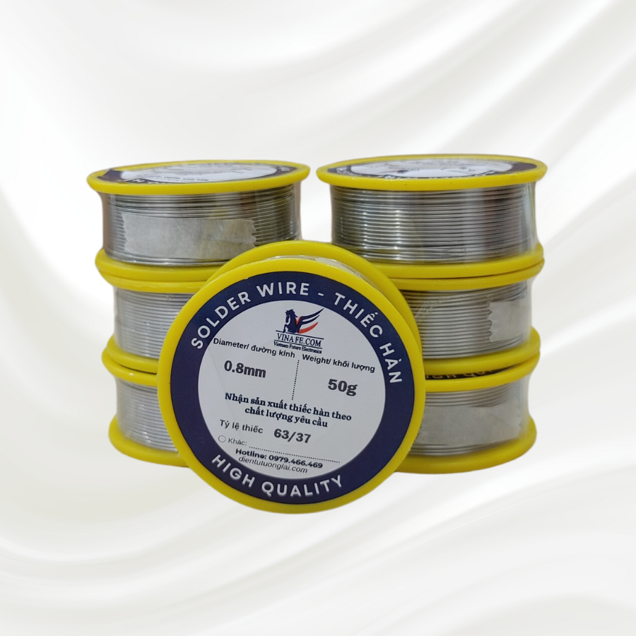 Thiếc Hàn VinaFe 50g: Nhỏ Gọn, Tiện Lợi Cho Mọi Công Việc Hàn Điện Tử - Thiếc  Hàn VinaFe - Chuyên sản xuất theo chất lượng yêu cầu